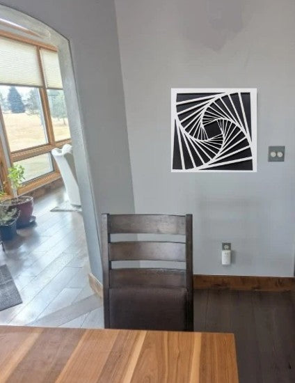 black and white modern wall art